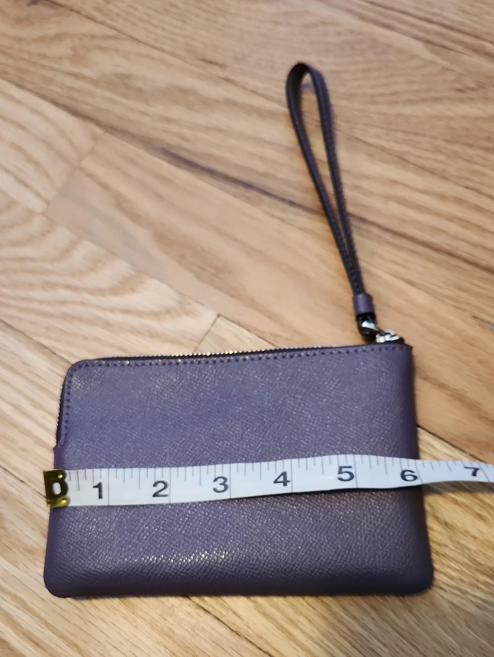 Coach Leather Wristlet Plum Purple NWOT